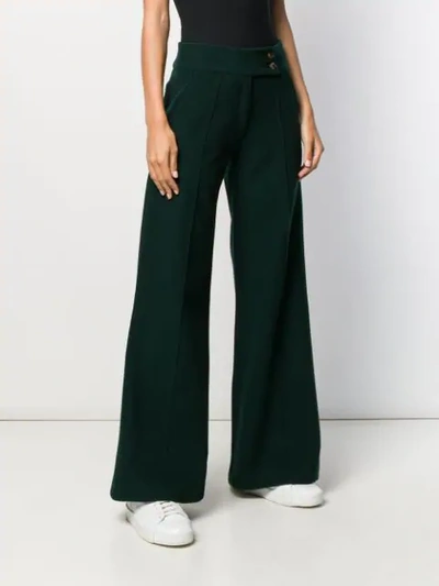 Shop Société Anonyme Pauline Wide-leg Trousers In Green