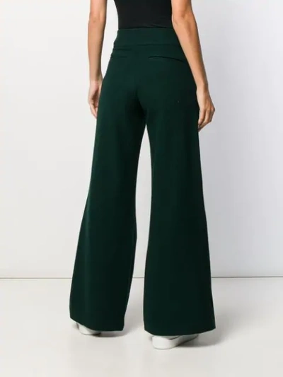 Shop Société Anonyme Pauline Wide-leg Trousers In Green