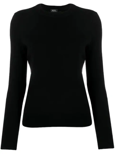 Shop Apc Button Shoulder Jumper In Black