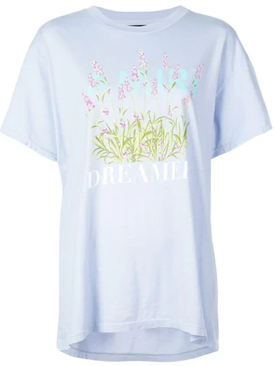 Shop Amiri Flower Dreamer T-shirt In Blue