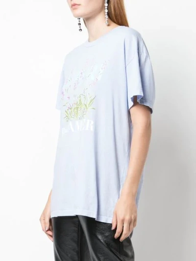 Shop Amiri Flower Dreamer T-shirt In Blue