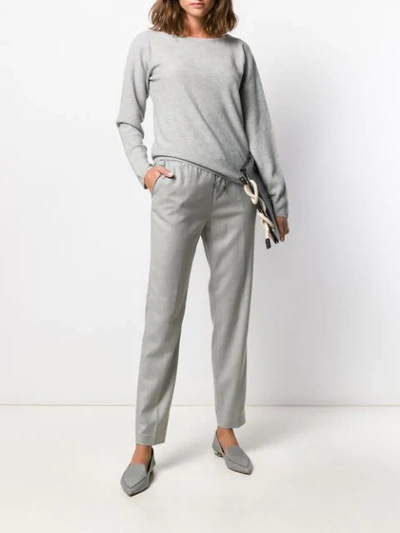 Shop Fabiana Filippi Drawstring Track Trousers In 8139