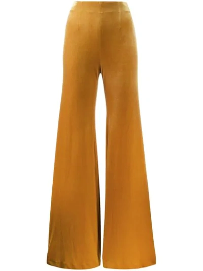 Shop Galvan Winter Sun Trousers In Yellow