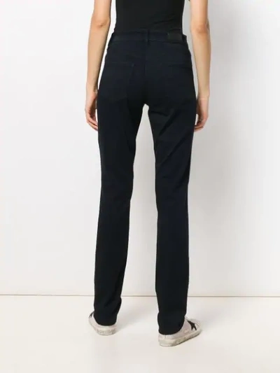 Shop Cambio Slim Fit Trousers In Blue