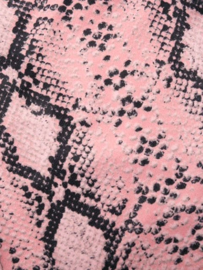 Shop Laneus Snakeskin-print Leggings In Pink
