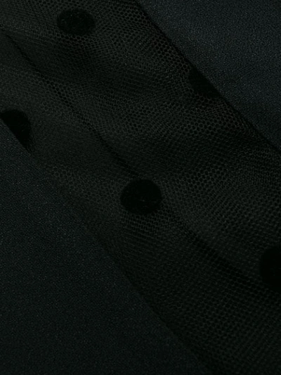 Shop N°21 Sheer Panels Oversized T-shirt In Black