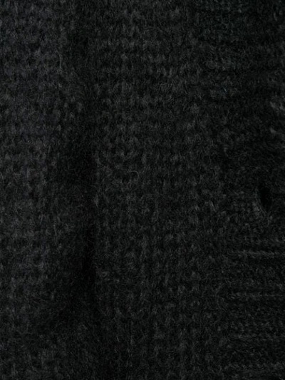 Shop Prada Shawl Collar Cardigan In Black