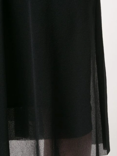 Shop Fuzzi Draped Pencil Skirt - Black