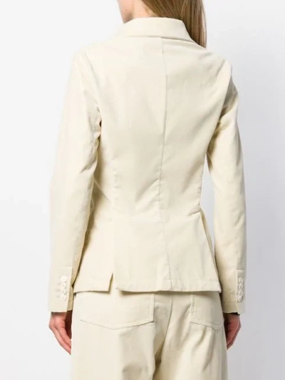 Shop Barena Venezia Button Up Blazer In White