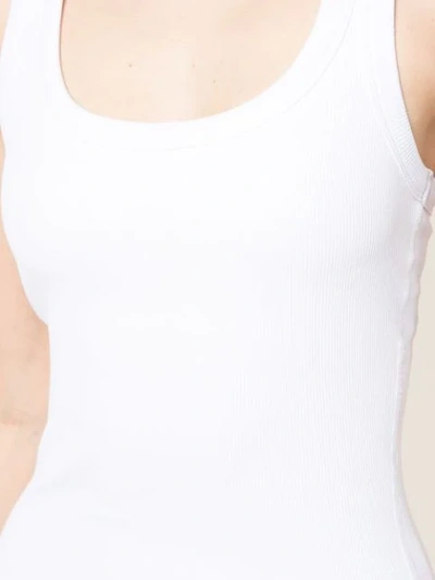 Shop Alo Yoga Plain Sports Top In White