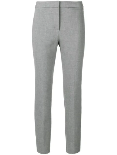 Shop Peserico Cigarette Trousers In Grey