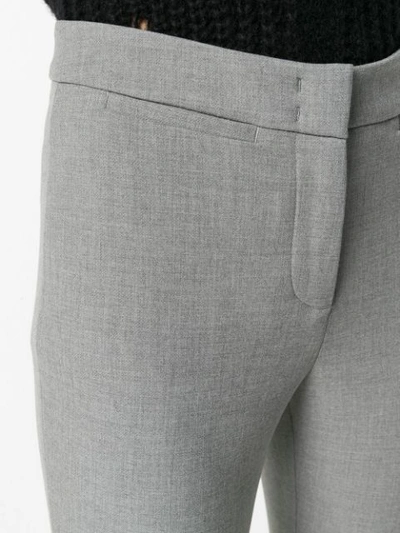 Shop Peserico Cigarette Trousers In Grey