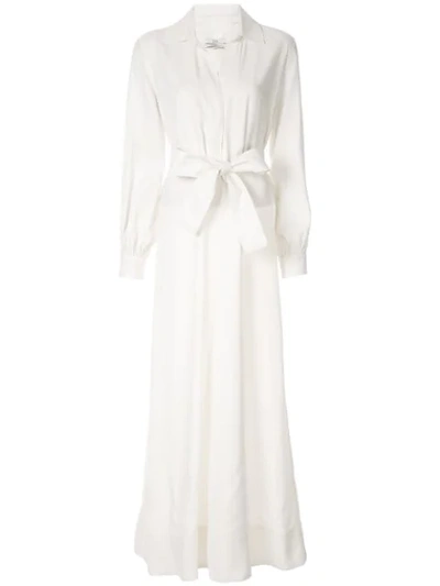 Shop Co Belted Wide-leg Jumpsuit In White