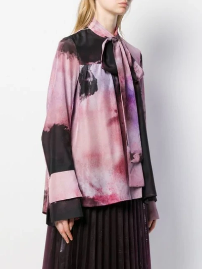 Ssheena Tie-dye Blouse In Black