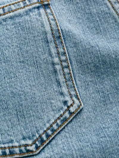 Shop Stella Mccartney High-waist Logo Tape Jeans In Blue