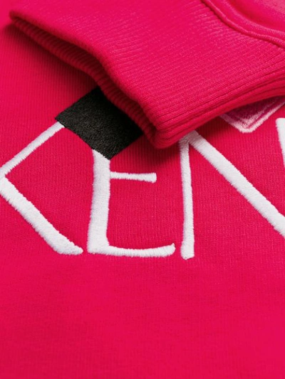 Shop Kenzo Cupid Embroidered Logo Sweater In Pink