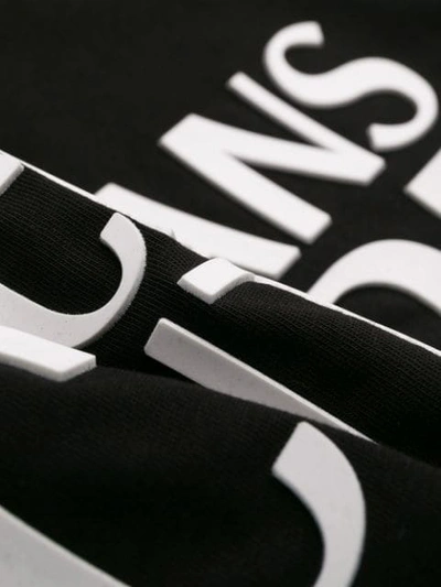 Shop Versace Lettering Logo T-shirt In Black