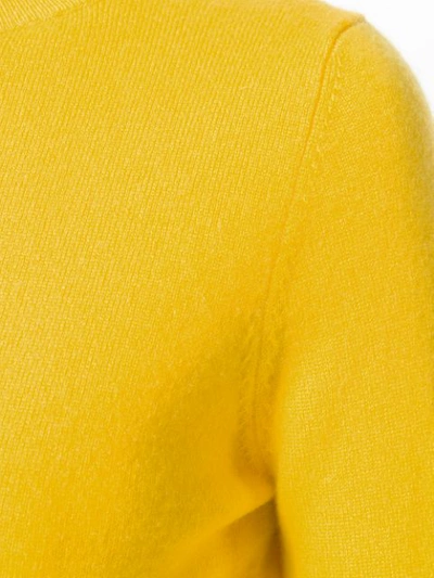 Shop Allude Turtleneck Sweater - Yellow