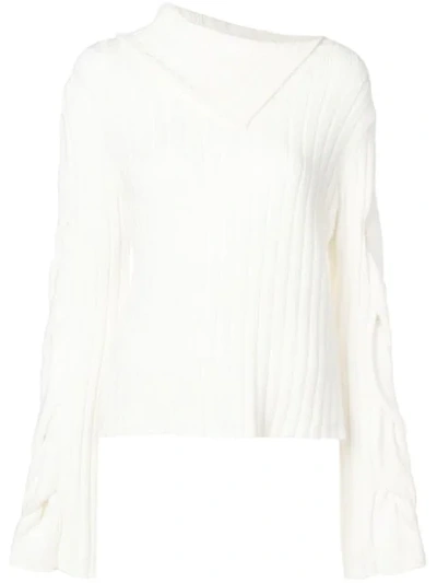 Shop See By Chloé Flap Sweater In White