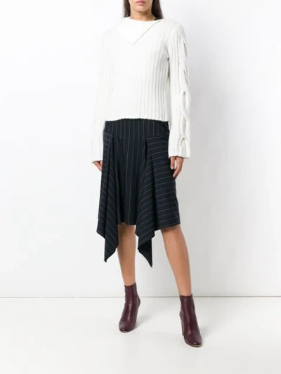 Shop See By Chloé Flap Sweater In White