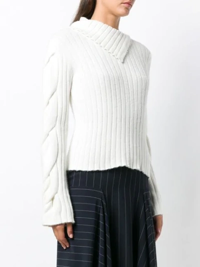 Shop See By Chloé Flap Sweater In White