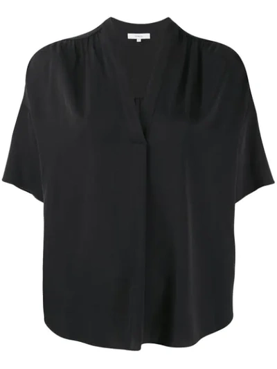 Shop Vince Loose-fit Blouse In Black