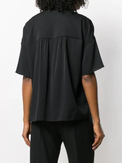 Shop Vince Loose-fit Blouse In Black