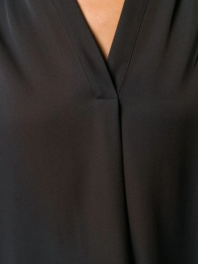 Shop Vince Loose-fit Blouse In Black