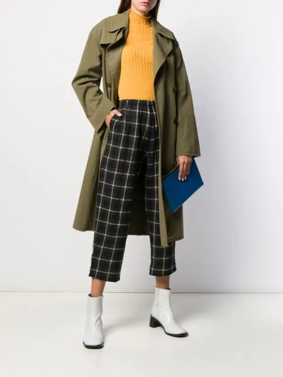 CHECKED WOOL TROUSERS