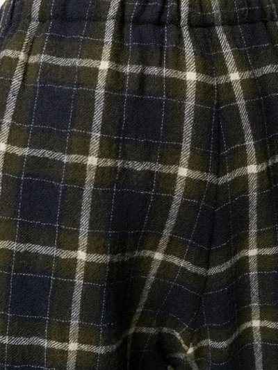 CHECKED WOOL TROUSERS