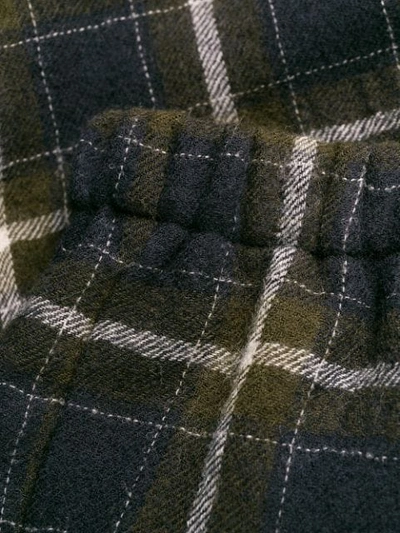CHECKED WOOL TROUSERS
