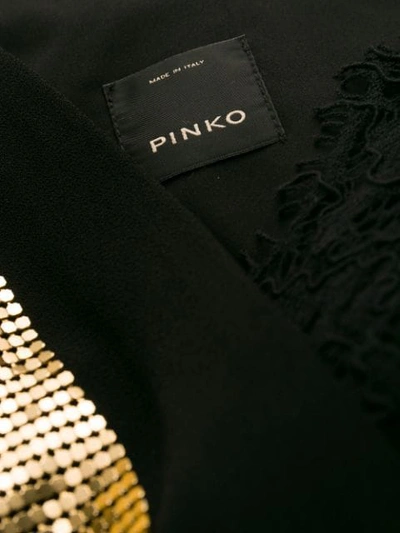 Shop Pinko Minikleid Mit Ketten In Black