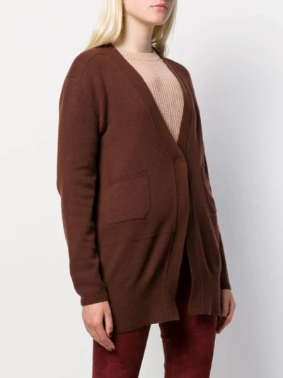 Shop Odeeh V-neck Cardigan In Red