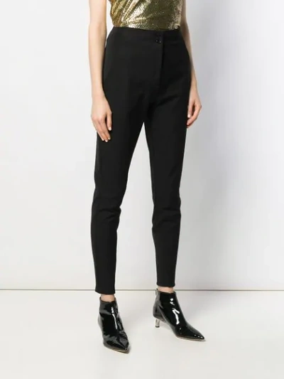 Shop Etro Tapered Trousers In Black