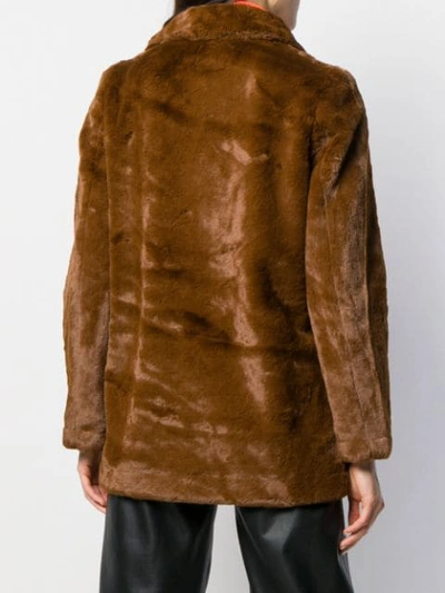 Shop Apparis Mantel Aus Faux Fur In Brown