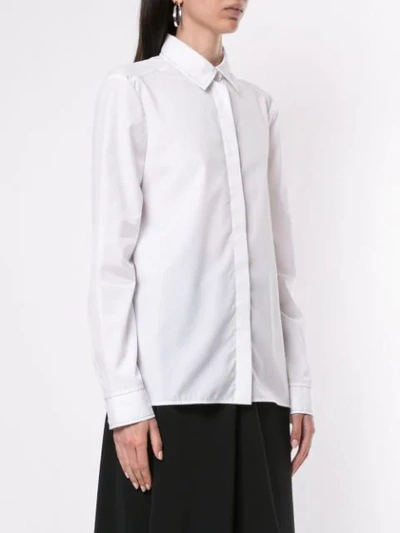Shop Dion Lee Hemd Mit Ziernähten In White