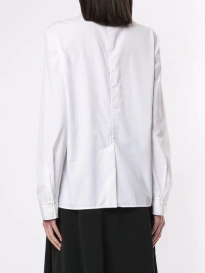 Shop Dion Lee Hemd Mit Ziernähten In White