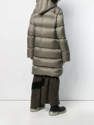 Shop Rick Owens Oversized Padded Coat In Ro19fv34 Dust