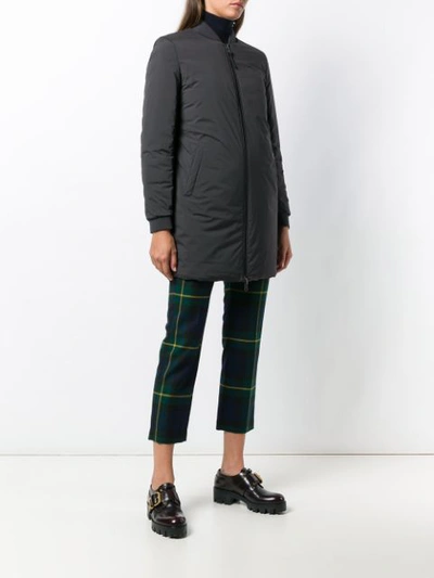 Shop Woolrich Full-zipped Coat - Grey