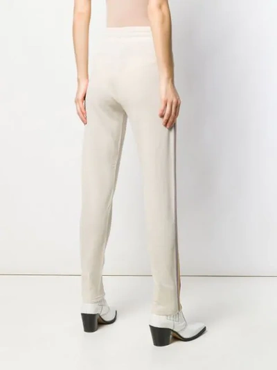 Shop Isabel Marant Étoile Slim Fit Track Pants In Neutrals