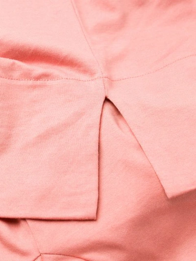 Shop Acne Studios Mock Neck T-shirt In Pink
