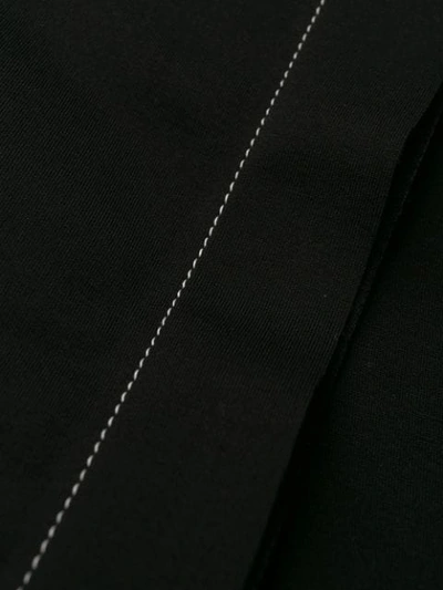 Shop Maison Margiela Draped Short-sleeve Shirt In Black