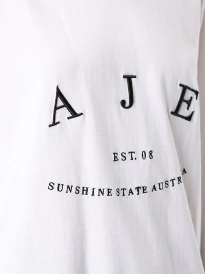 Shop Aje T-shirt Mit Logo-print In White