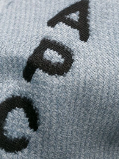 Shop Apc Logo Sweatshirt In Blue