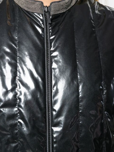 Shop Fabiana Filippi Padded Waistcoat In Black