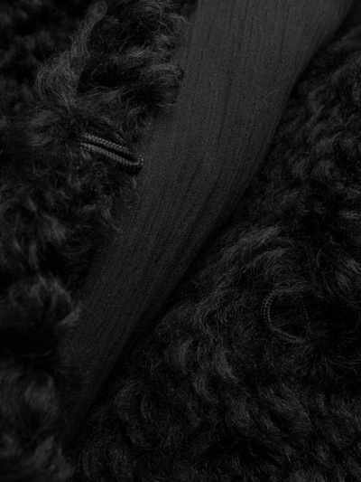 Shop Prada Shearling Jacket In Black