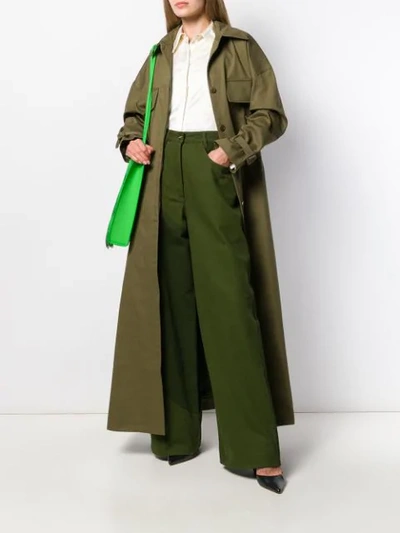 Shop Jacquemus Le Jean De Nimes Wide-leg Trousers In Green