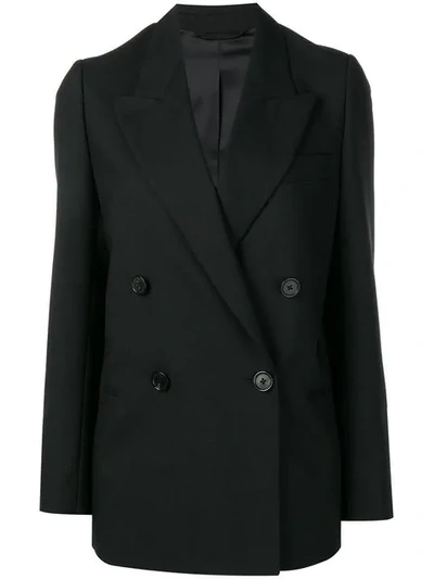 Shop Acne Studios Double-breasted Suit Jacket In Black