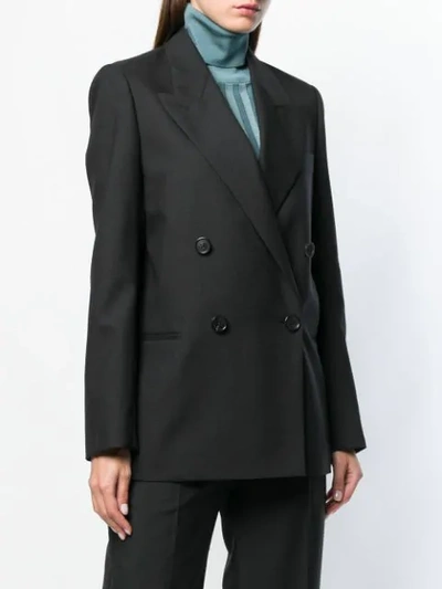 Shop Acne Studios Double-breasted Suit Jacket In Black