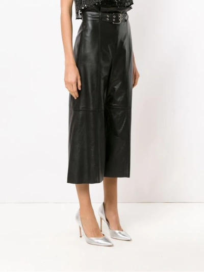 Shop Nk Leather Culottes - Black